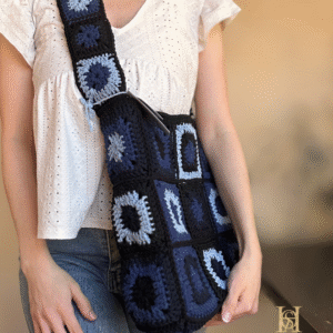 حقيبة بمربعات الجراني Granny square bag